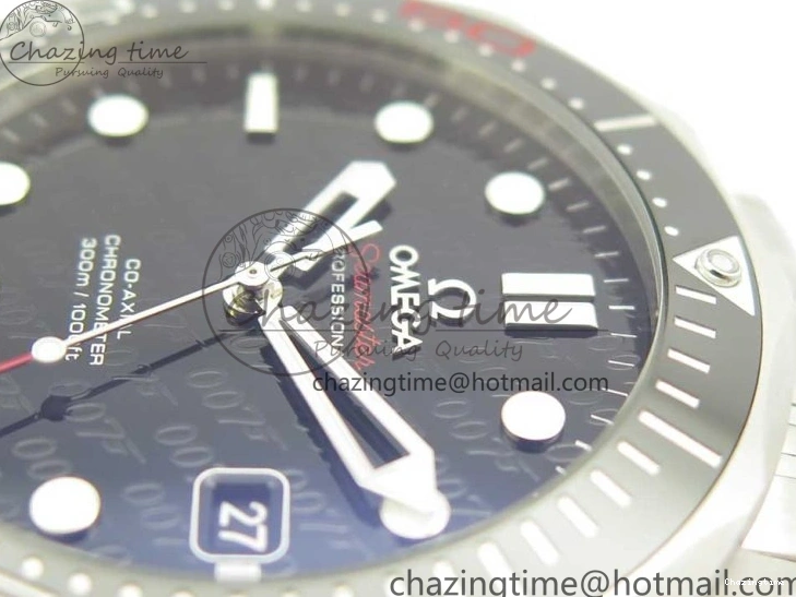 0518 Seamaster 300M Chronometer SS “007” Limited Edition OMF 1:1 Best Edition on SS Bracelet A2824 (Black Balance Wheel) V Seasonal 7952